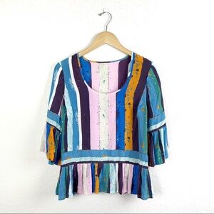 Plenty by Tracy Reese Silk Striped Top